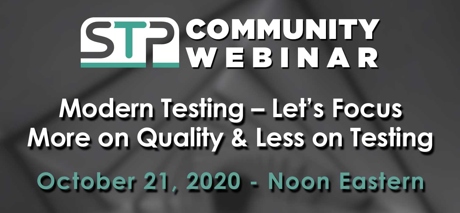 Modern Testing Webinar