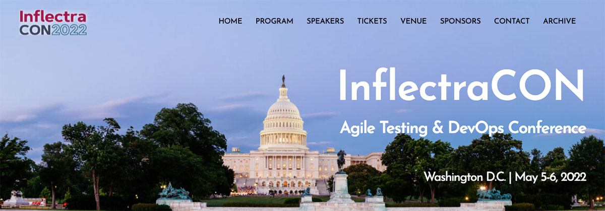 InflectraCon 2022 Live, in-person software testing conference